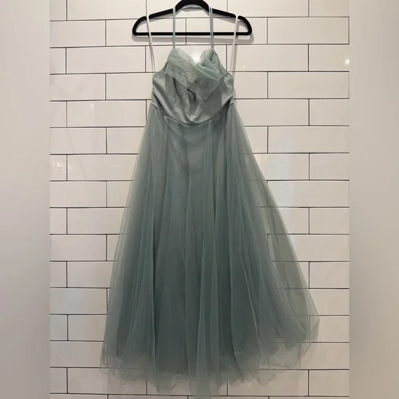 NWT - Hello Molly Tulle Gown in Sage - Picture 2 of 16